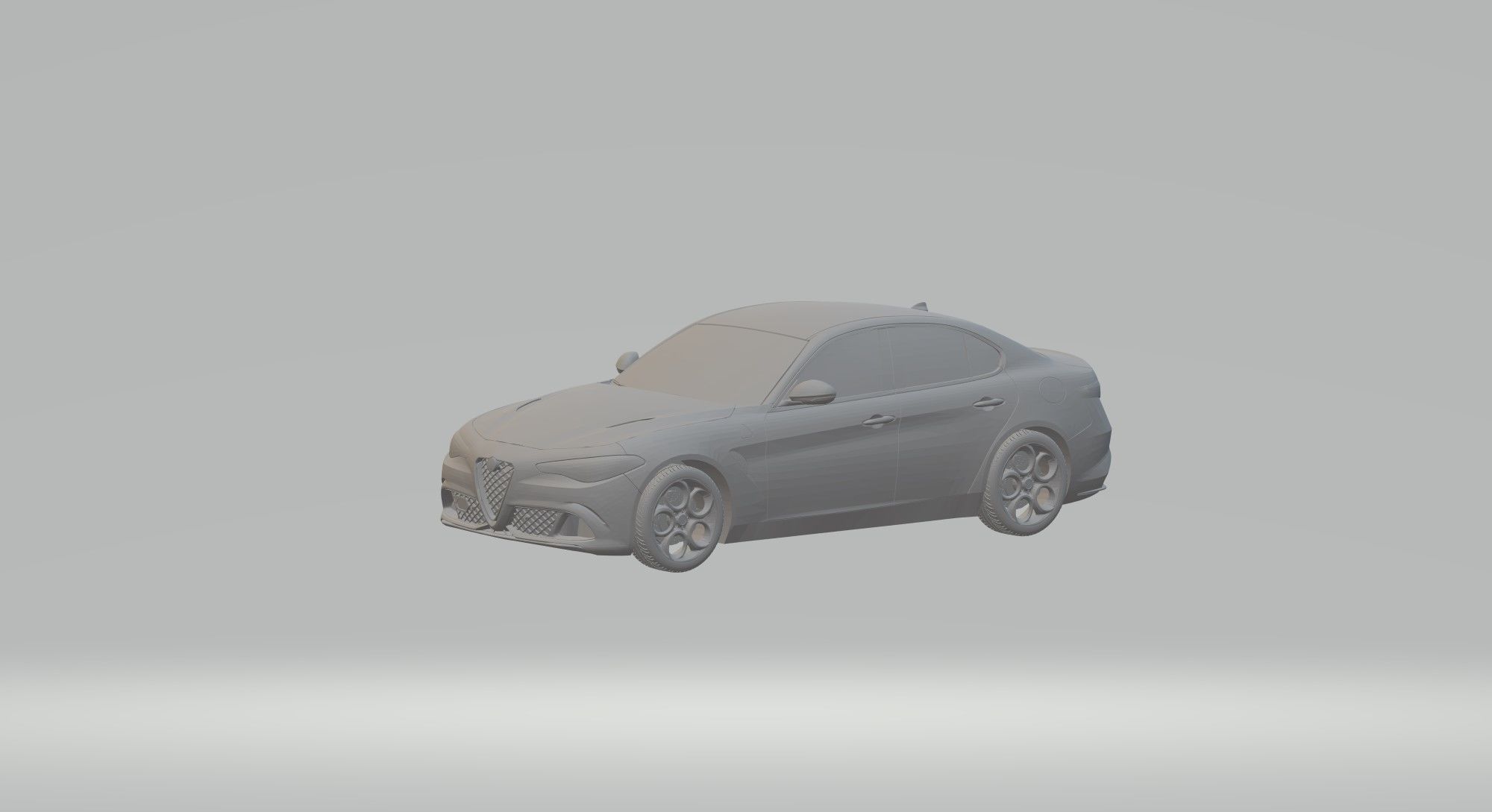 ALFA ROMEO GIULIA CAR 3D PRINTING STL FILE 3D print model_5
