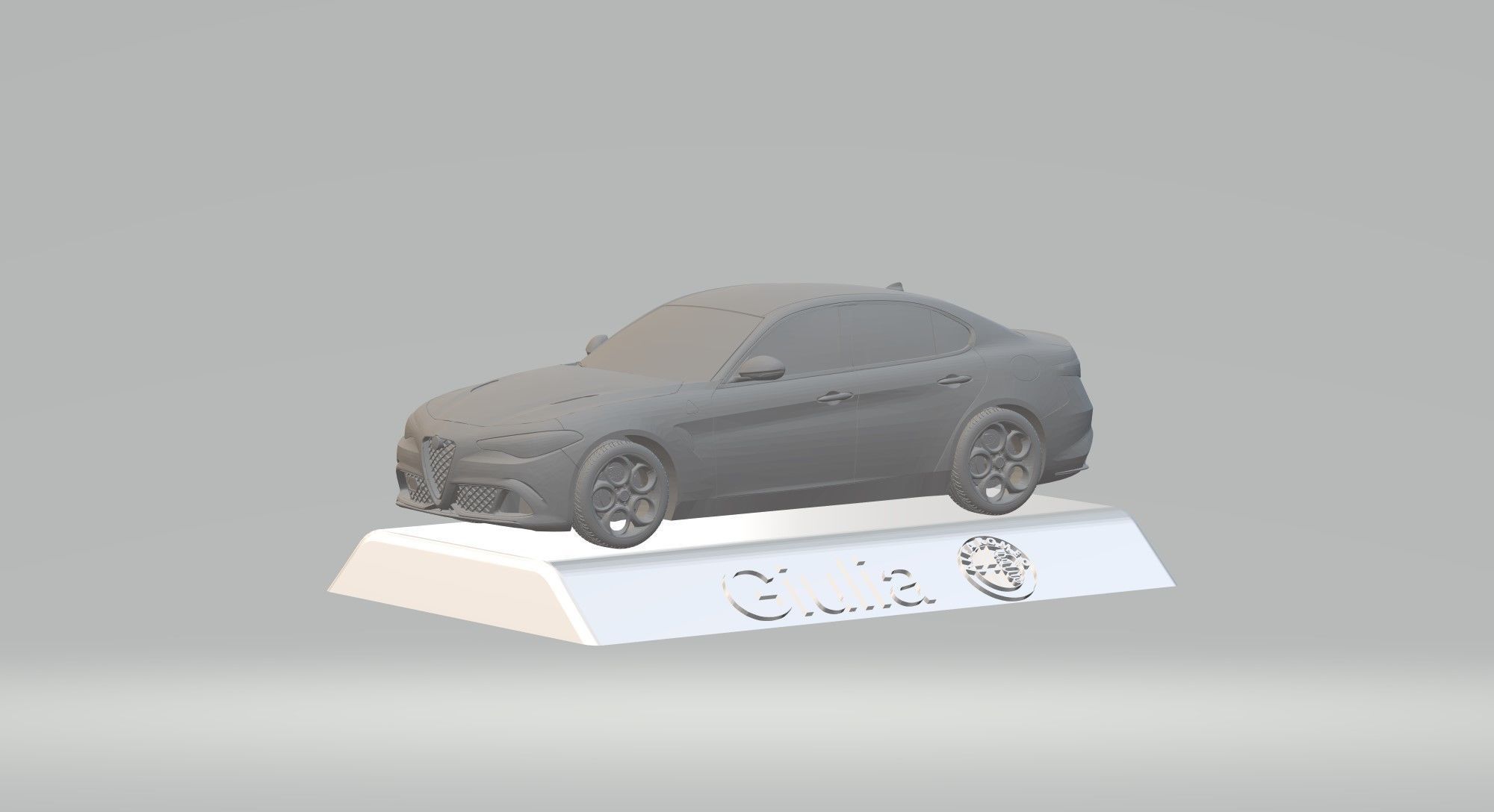 ALFA ROMEO GIULIA CAR 3D PRINTING STL FILE 3D print model_1