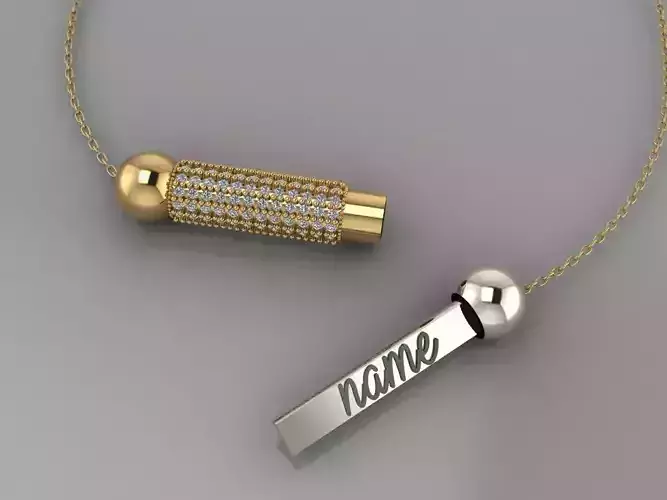 GC GOLD H183-Diamond NECKLACE 