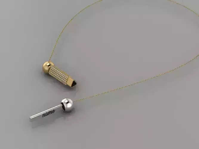 GC GOLD H186-Diamond NECKLACE 