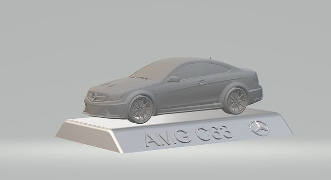 MERCEDES BENZ AMG C63 CAR  3D PRINTING STL FILE 3D print model