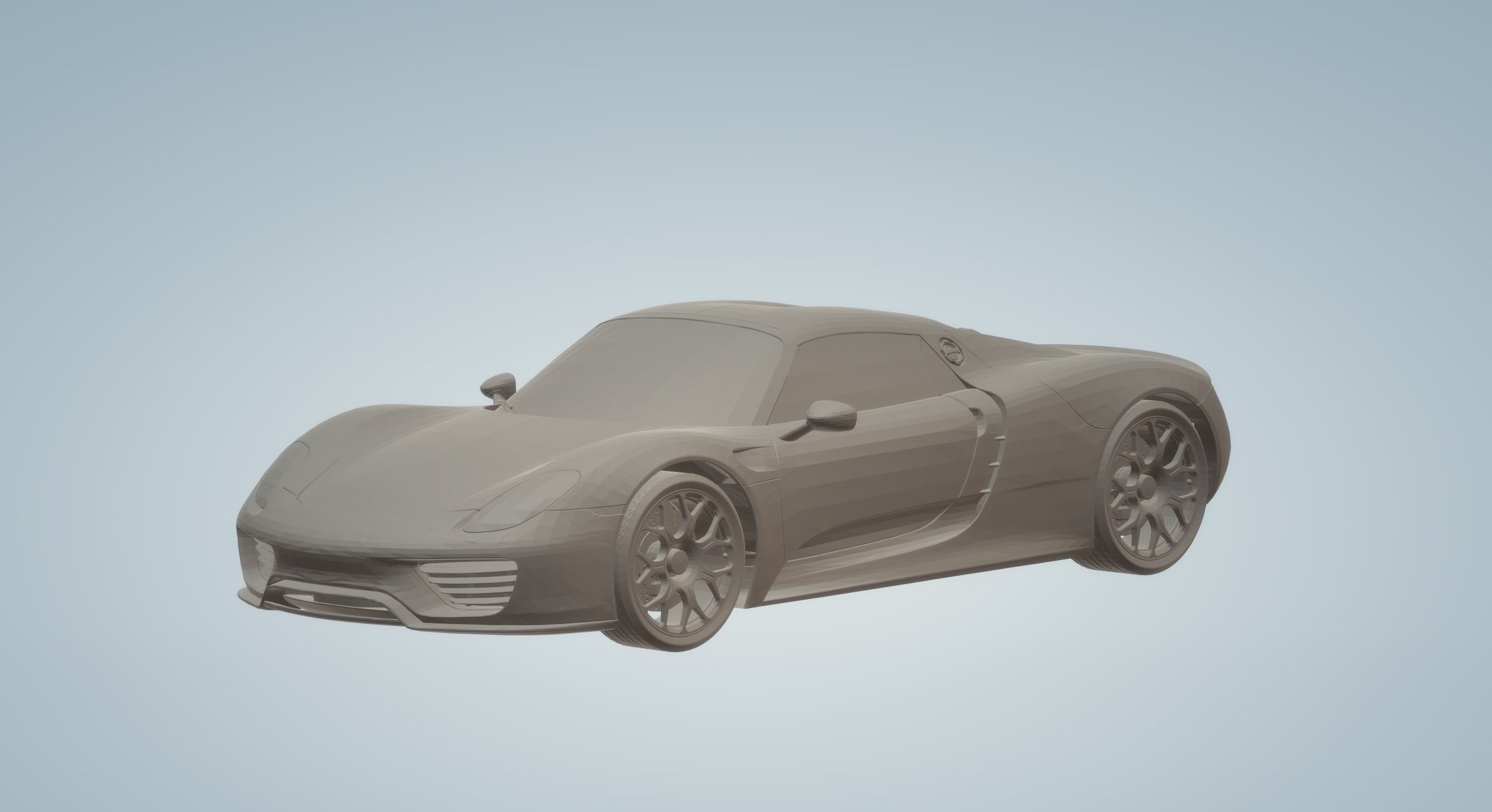 PORSCHE 918 CAR 3D PRINTING STL FILE 3D print model_3
