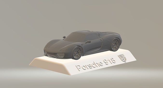 PORSCHE 918 CAR 3D PRINTING STL FILE 3D print model