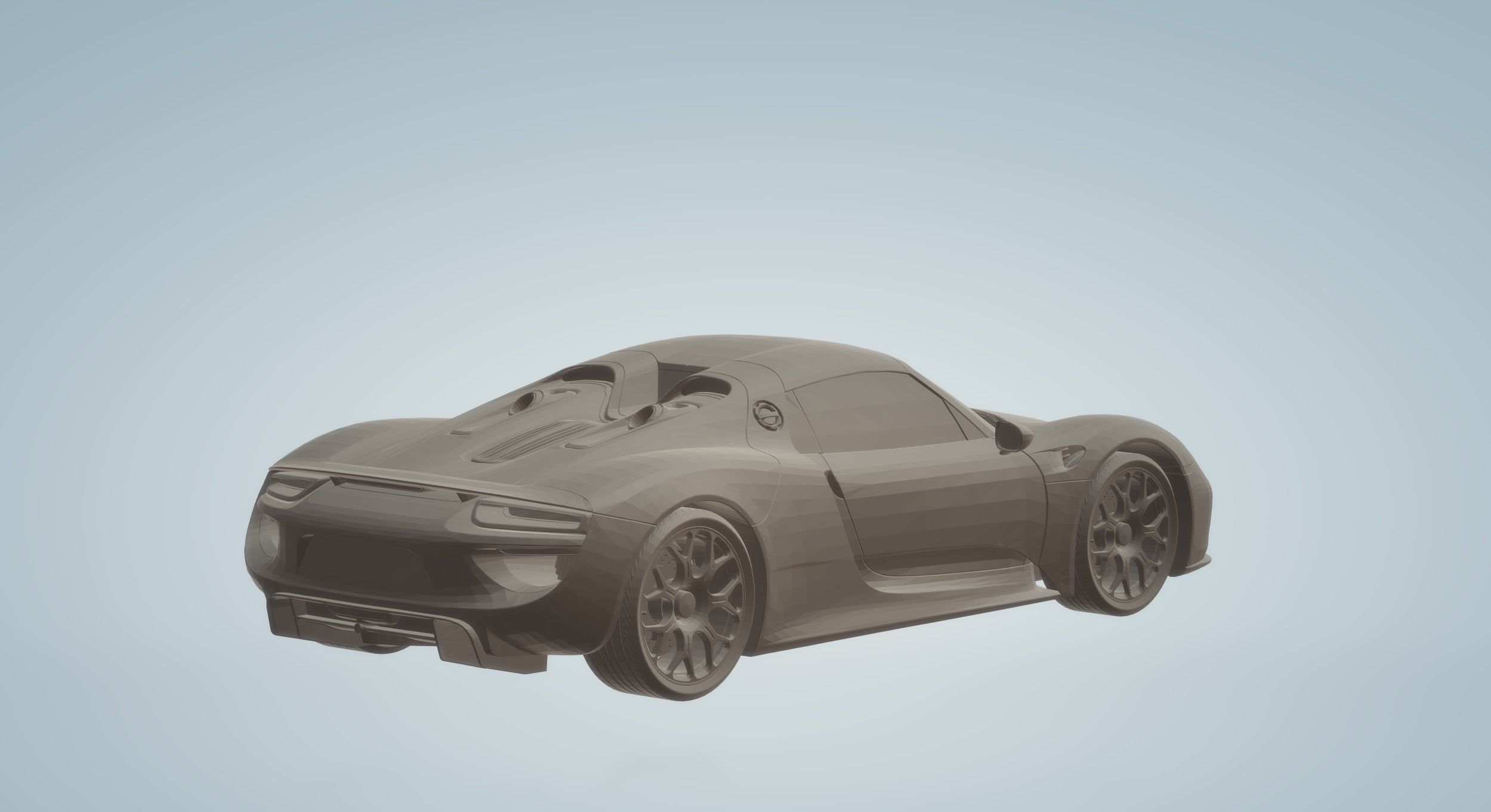 PORSCHE 918 CAR 3D PRINTING STL FILE 3D print model_7