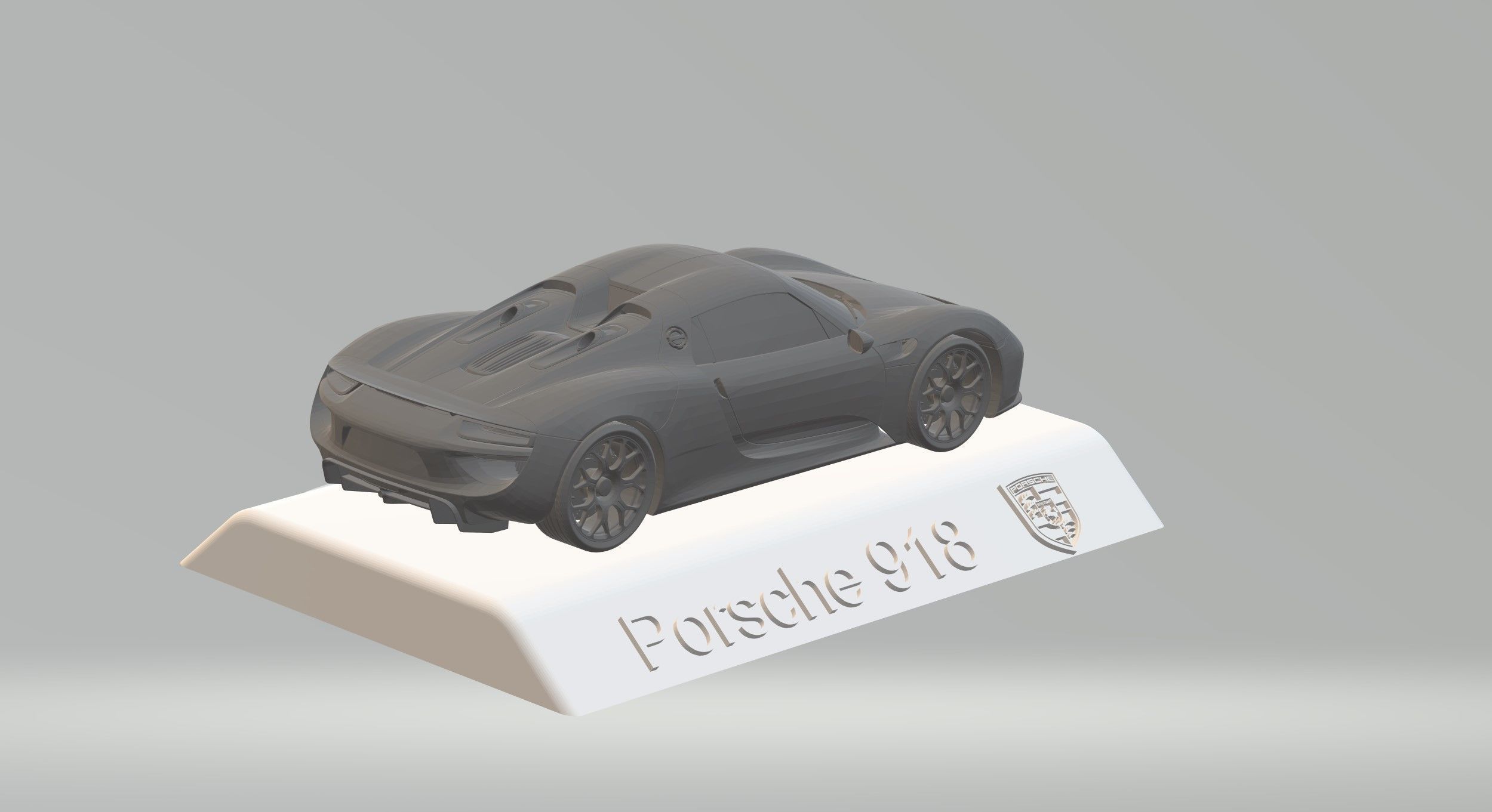 PORSCHE 918 CAR 3D PRINTING STL FILE 3D print model_4