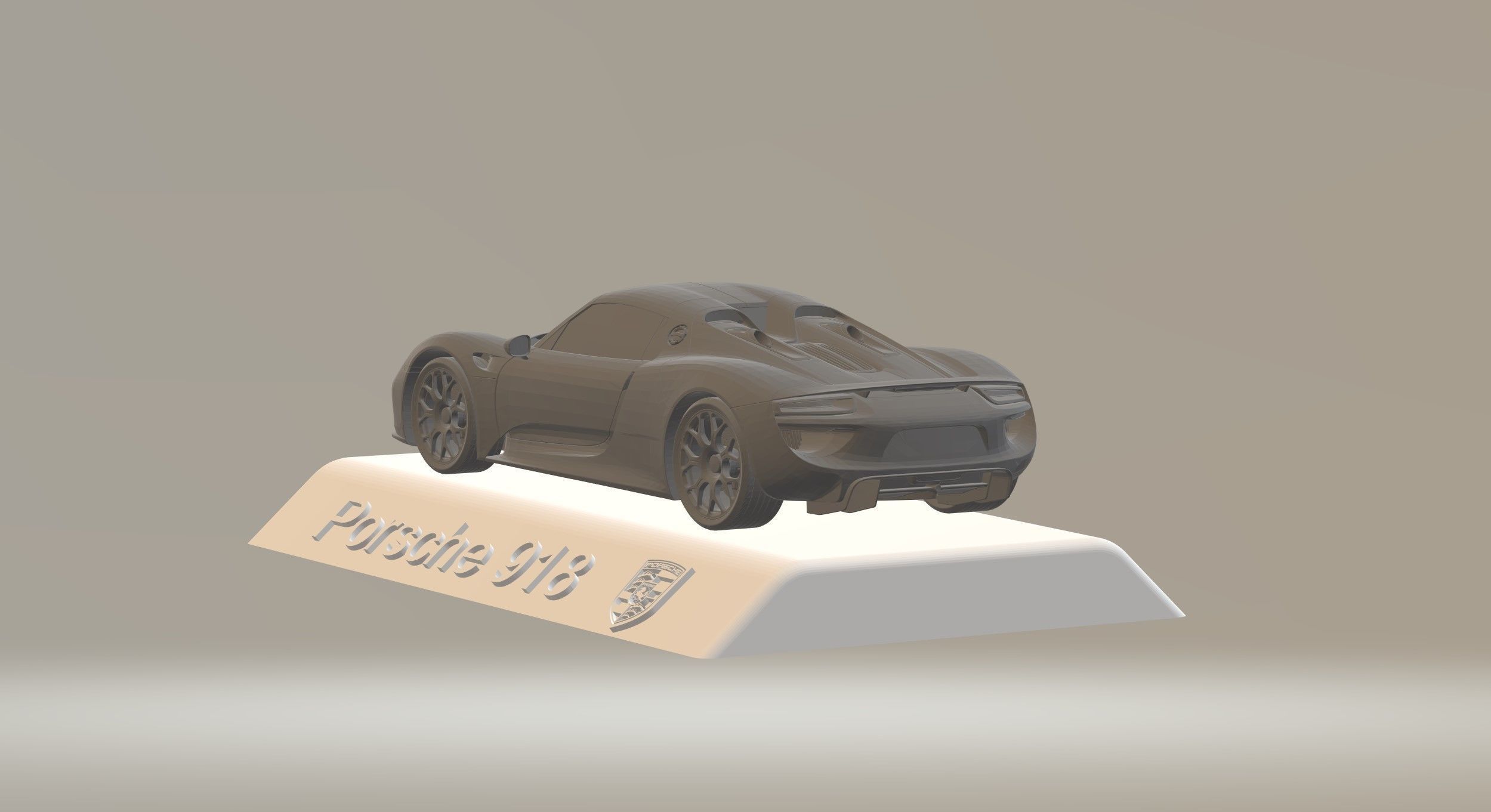 PORSCHE 918 CAR 3D PRINTING STL FILE 3D print model_2