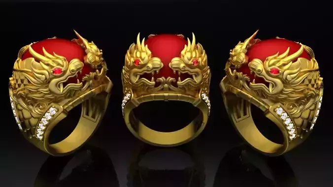 Nhan Nam Ca Chep Hoa Rong - Koi Turn Into Dragon 3D print model