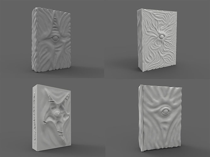 Necronomicon book with eye 3D Model Collection