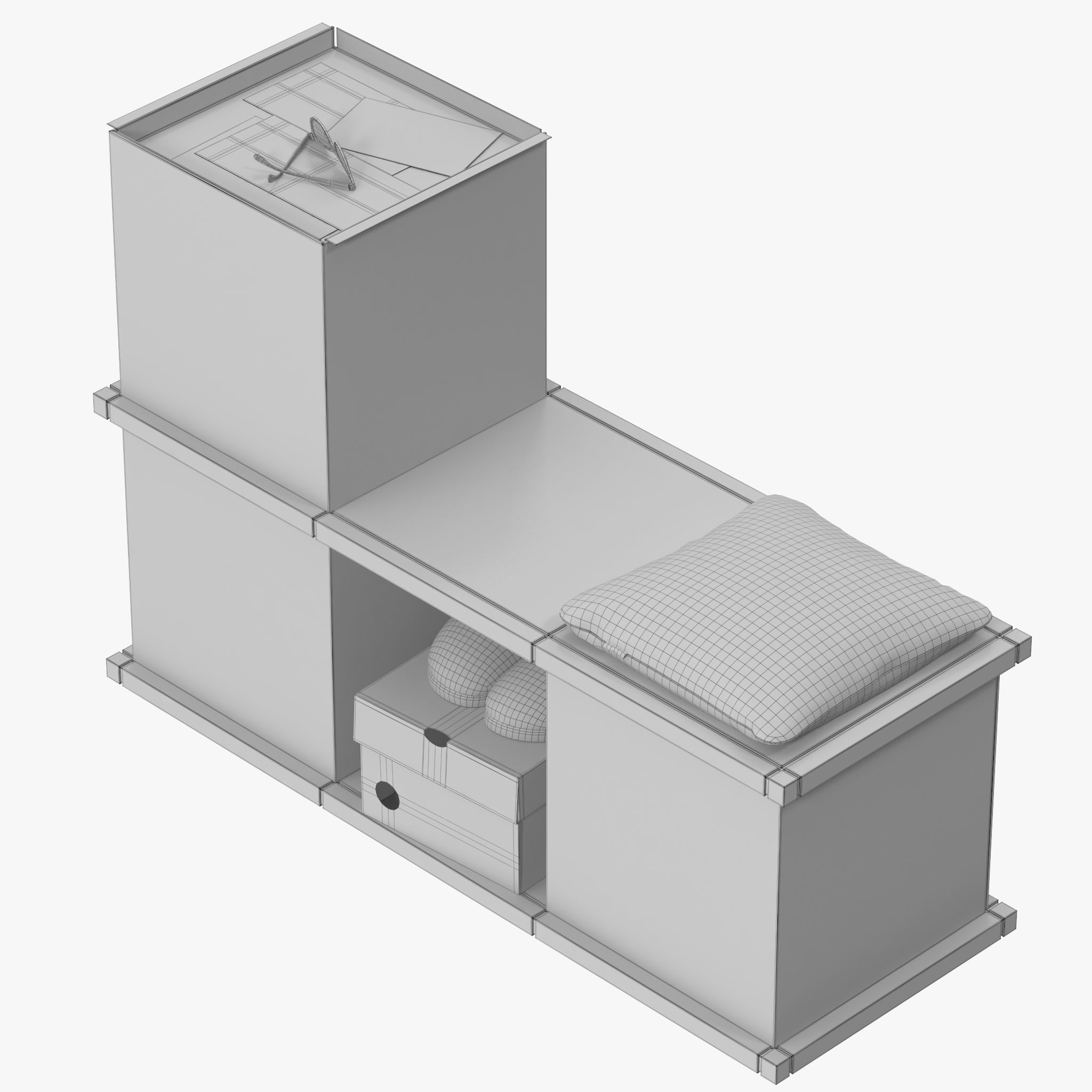YU BENCH 3x1 3D model_11