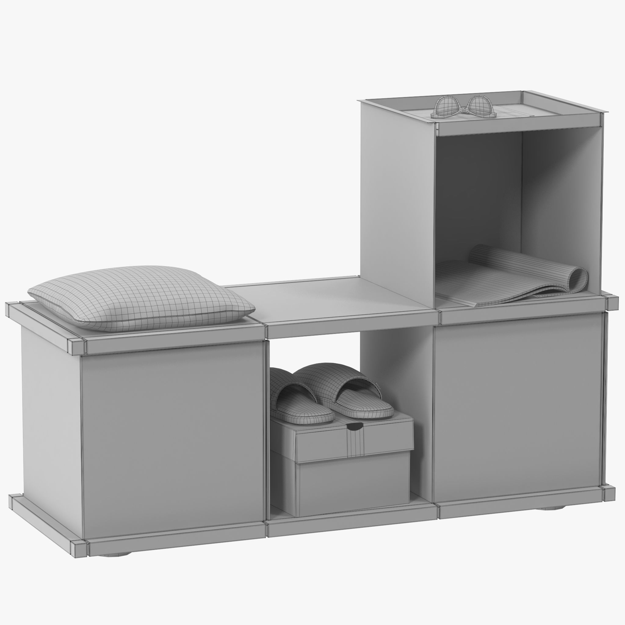 YU BENCH 3x1 3D model_15
