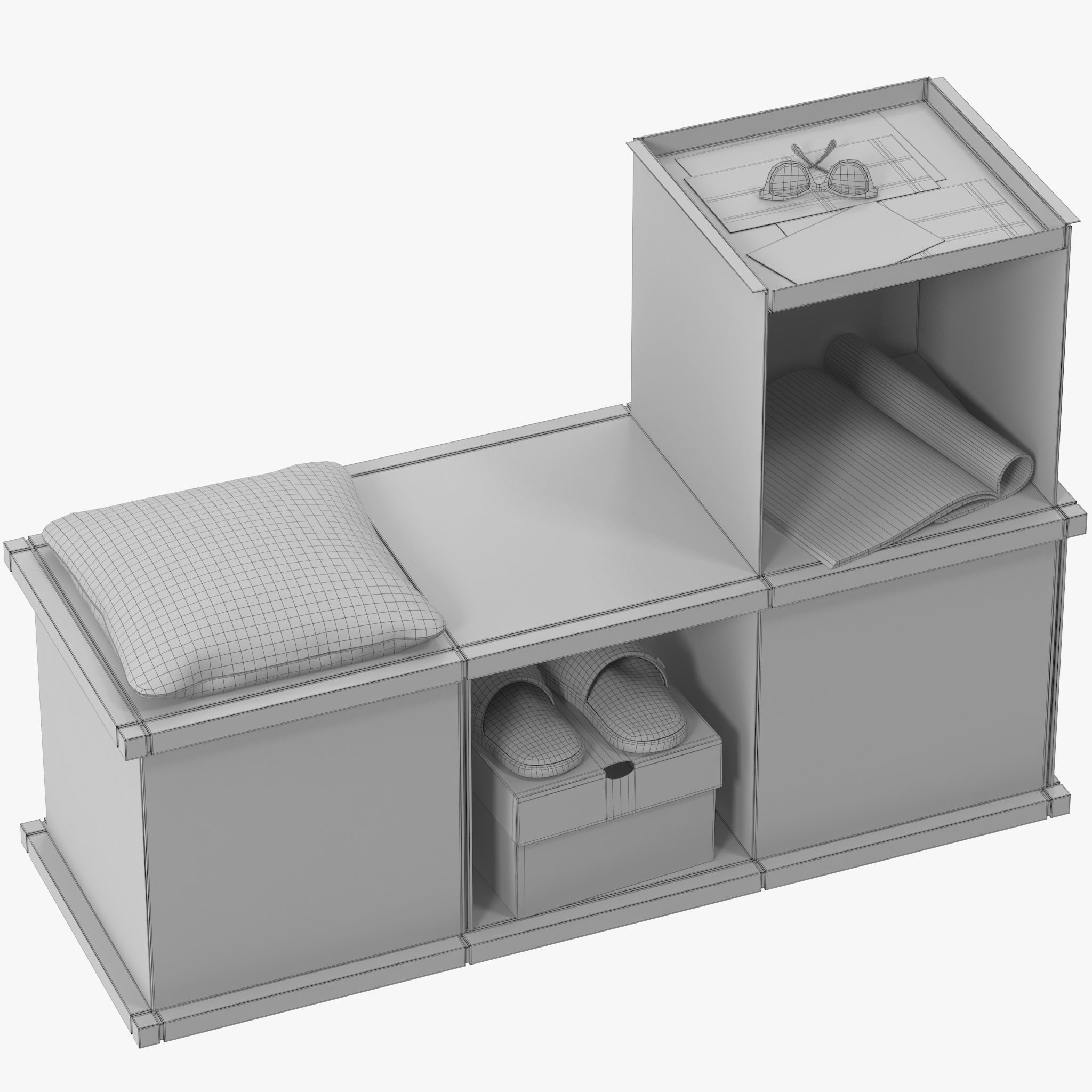 YU BENCH 3x1 3D model_12