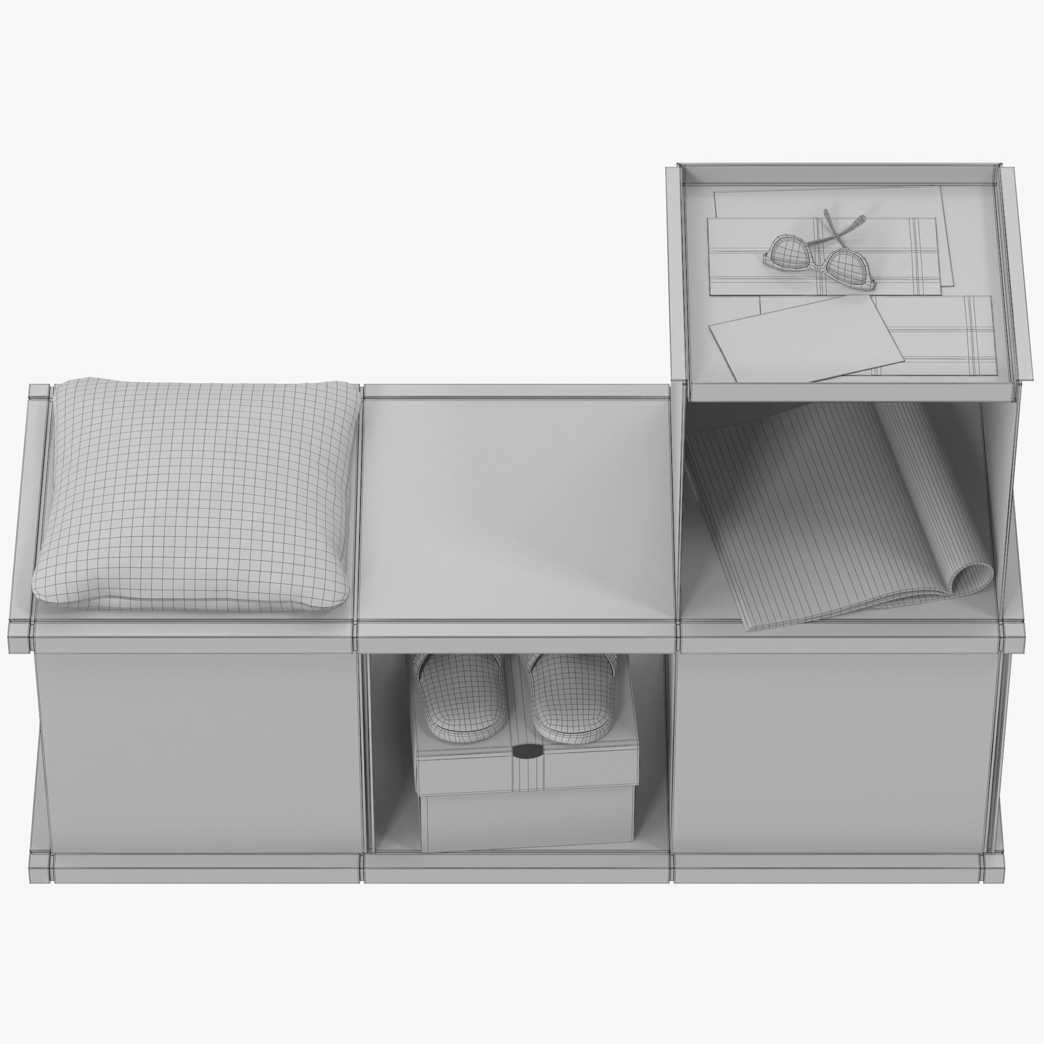 YU BENCH 3x1 3D model_14
