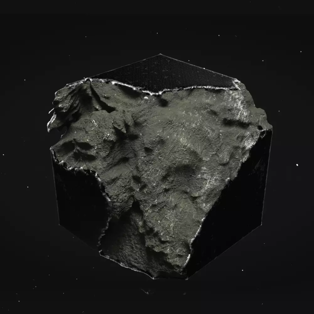 Scifi - Carbon rock 3D model