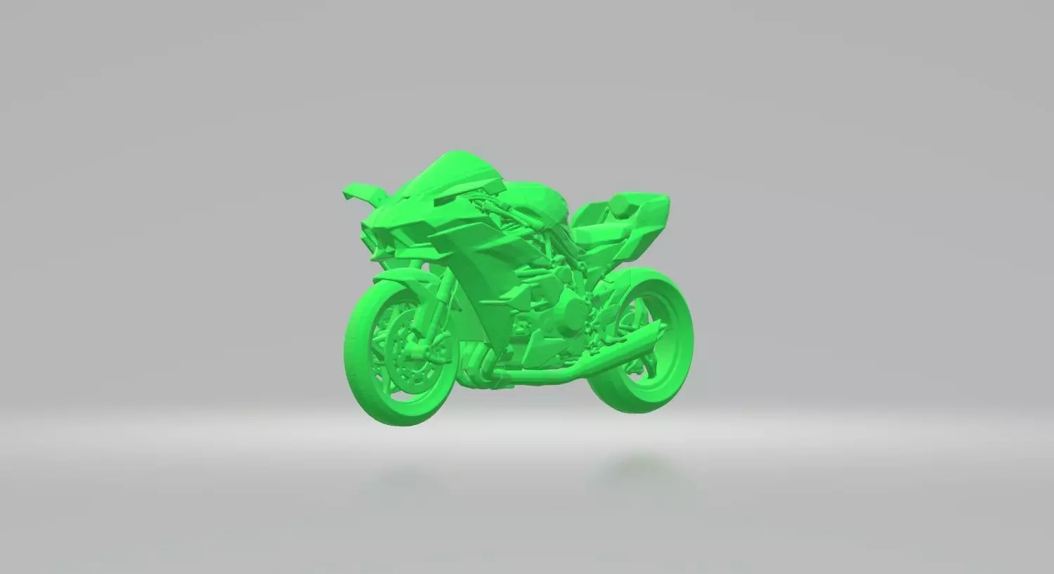 KAWASAKI NINJA H2 3D PRINTING STL FILE 3D print model