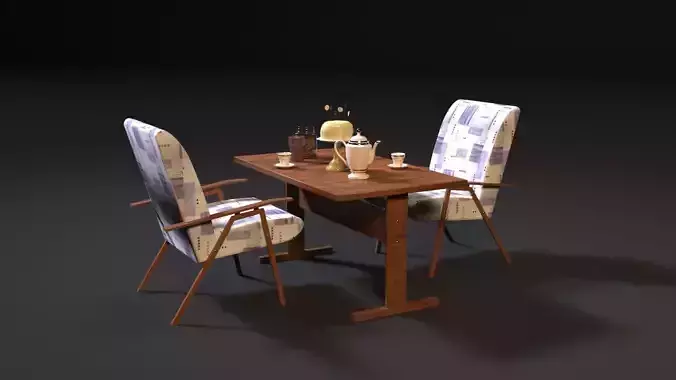USSR table and chair