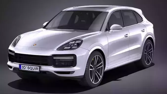  LowPoly Porsche Cayenne Turbo 2018