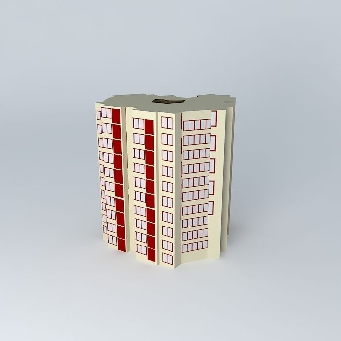 Simple Flat  Free 3D model_2