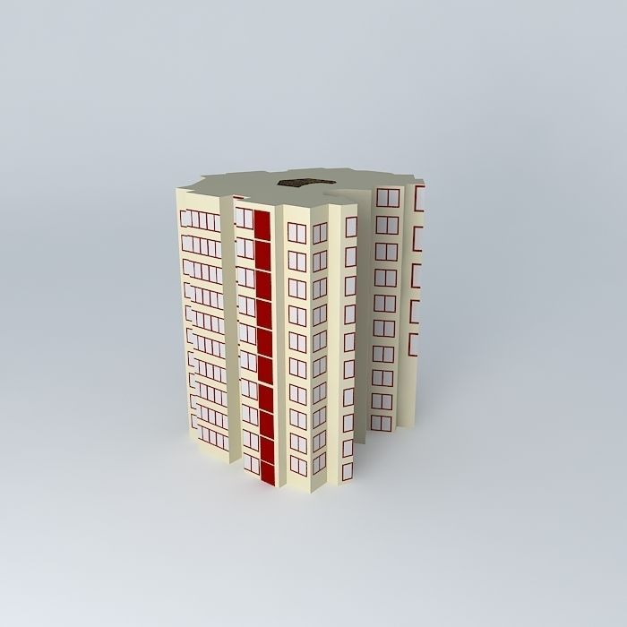 Simple Flat  Free 3D model_1