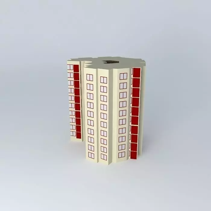 Simple Flat  Free 3D model_0