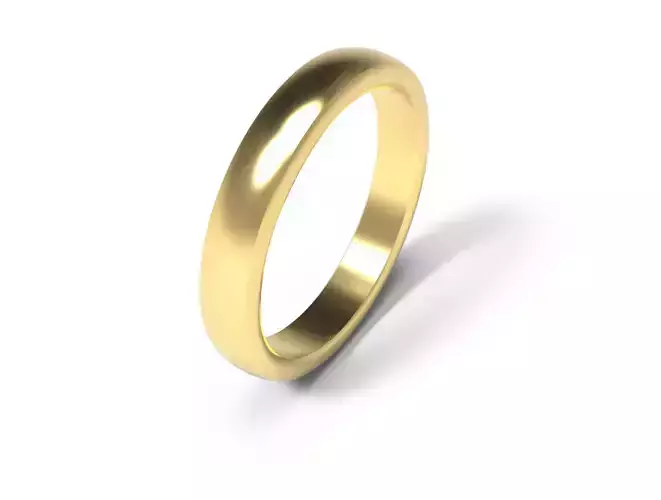 Wedding Bands Classic  - all sizes tutte le misure  3D print model