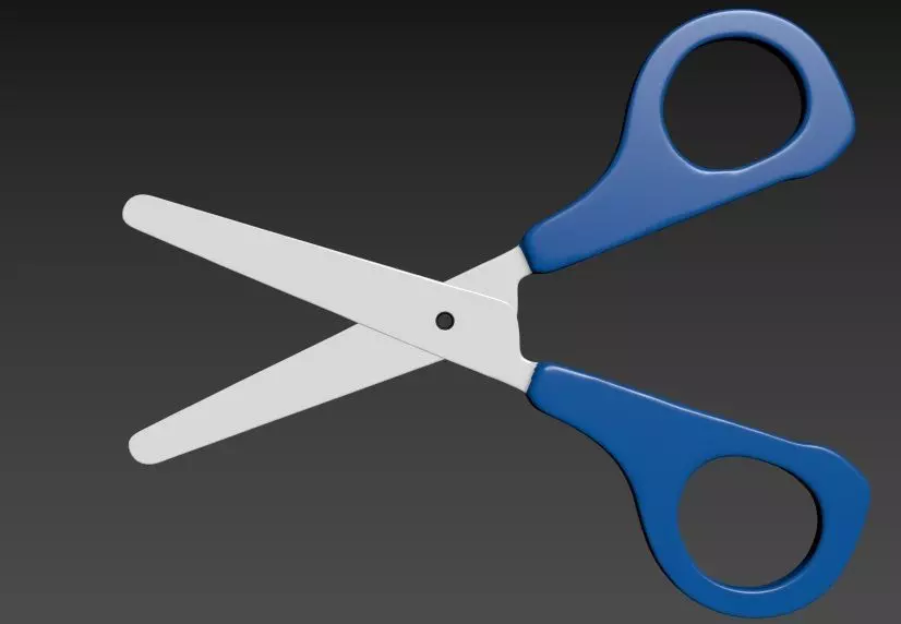 Scissor pair of scissors 3D model_0