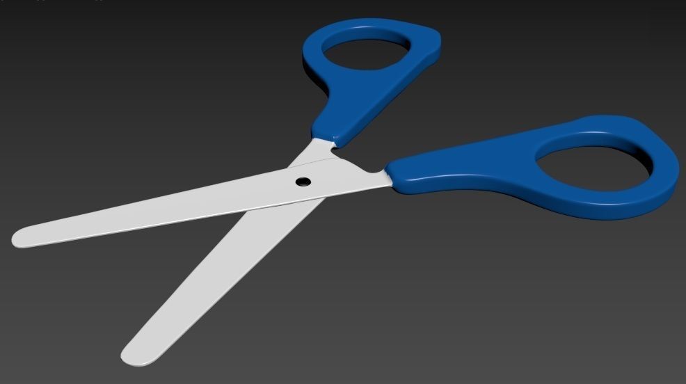 Scissor pair of scissors 3D model_1
