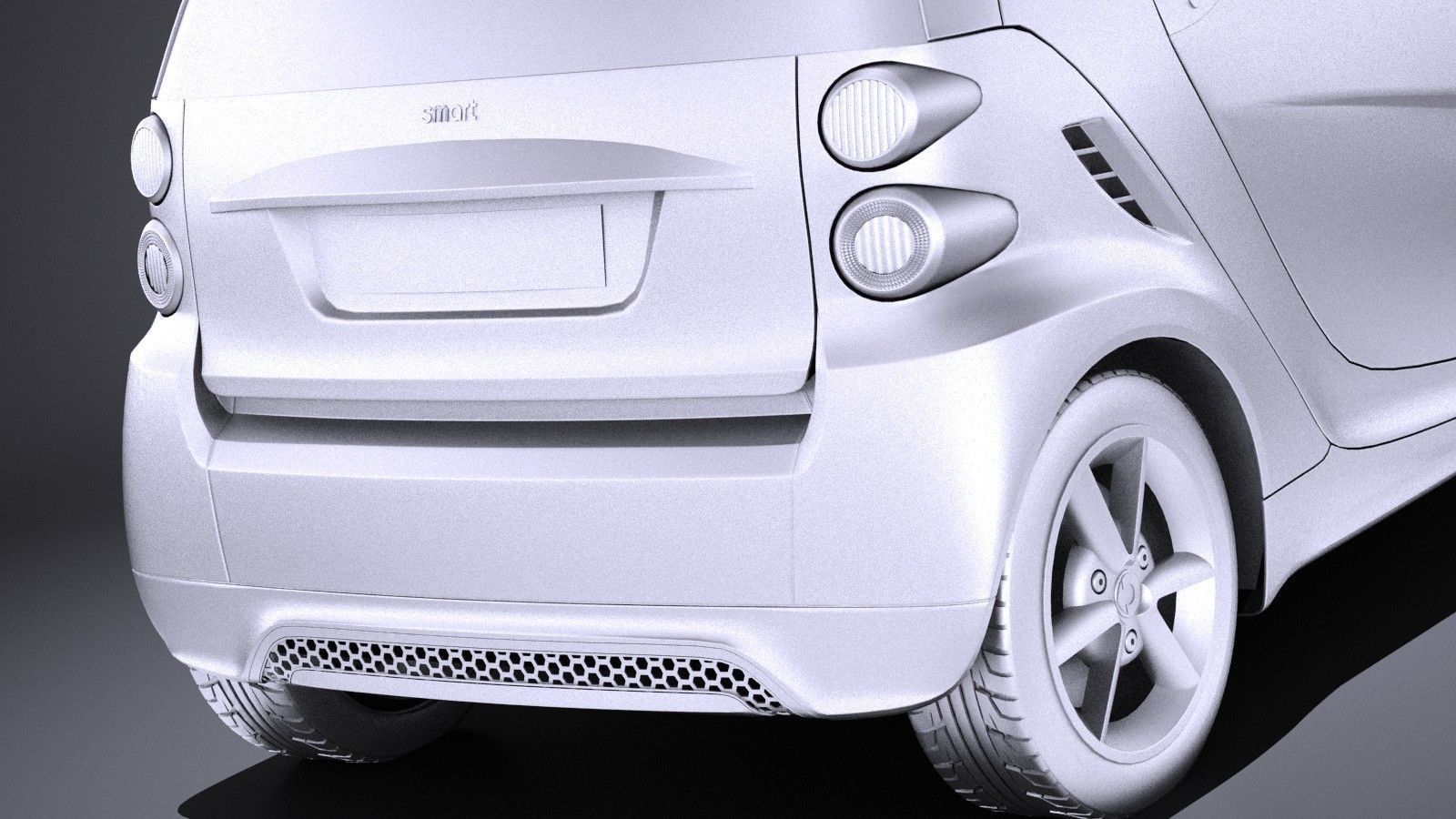 Smart 42 fortwo 2014 VRAY 3D model | CGTrader