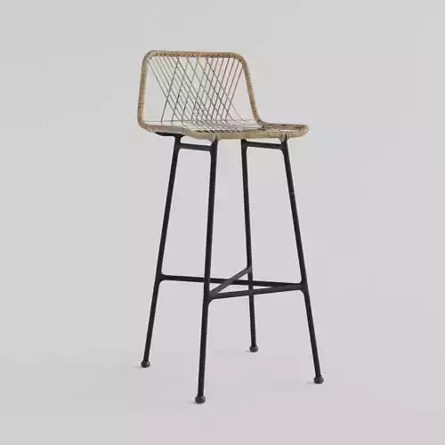 Rotan Bar Stool