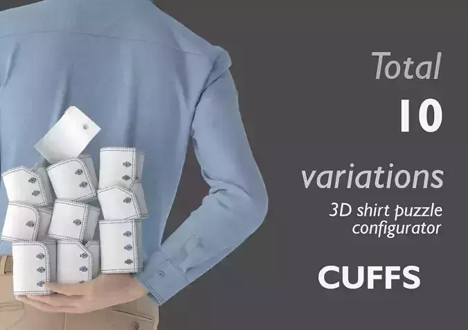 Part 5 - 3D Shirt Puzzle Configurator - CUFFS