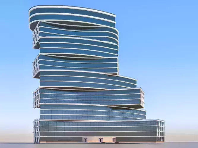 Apartment 3 building with grass on top