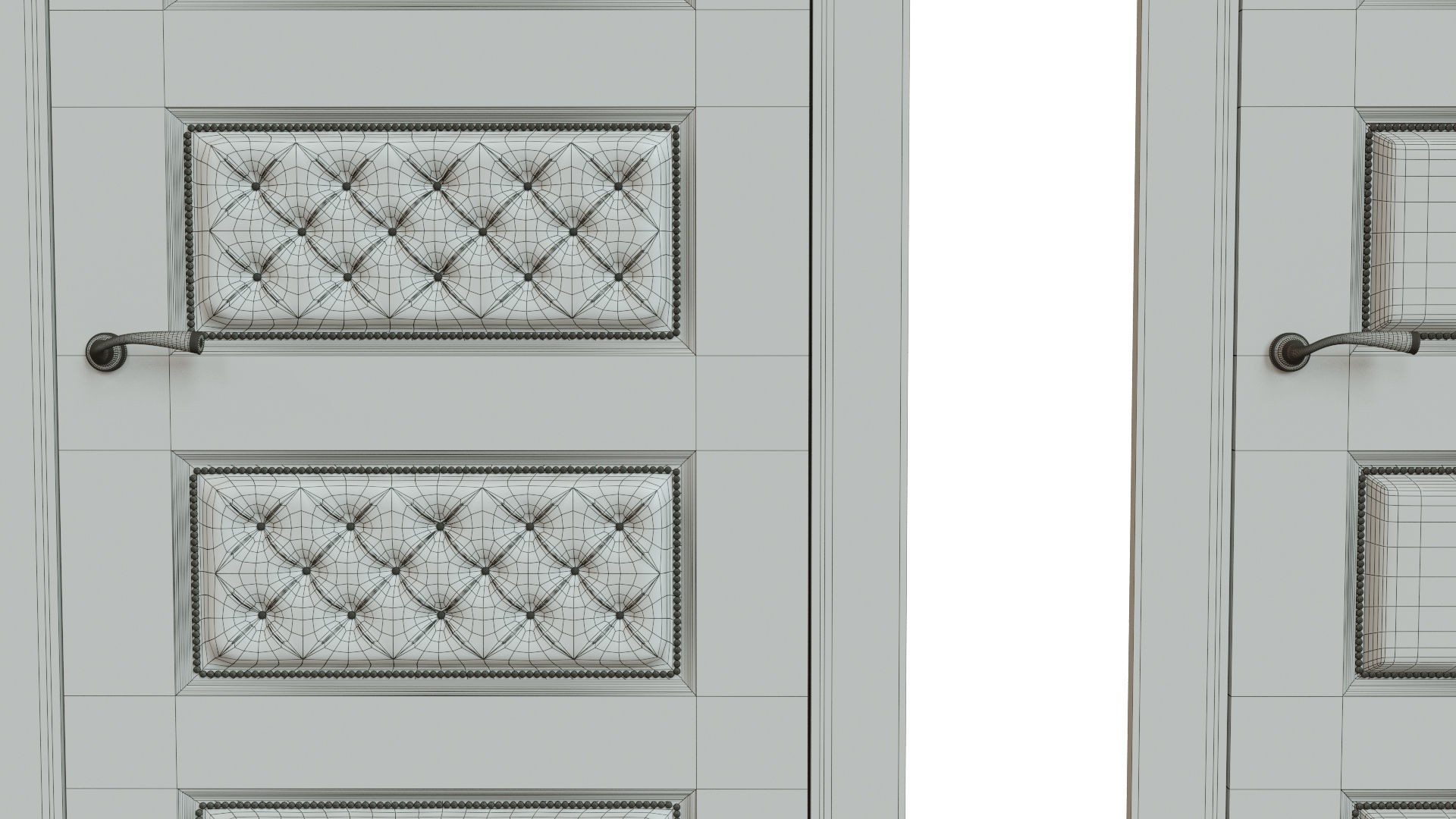 Classic wooden door 02 3D model_15