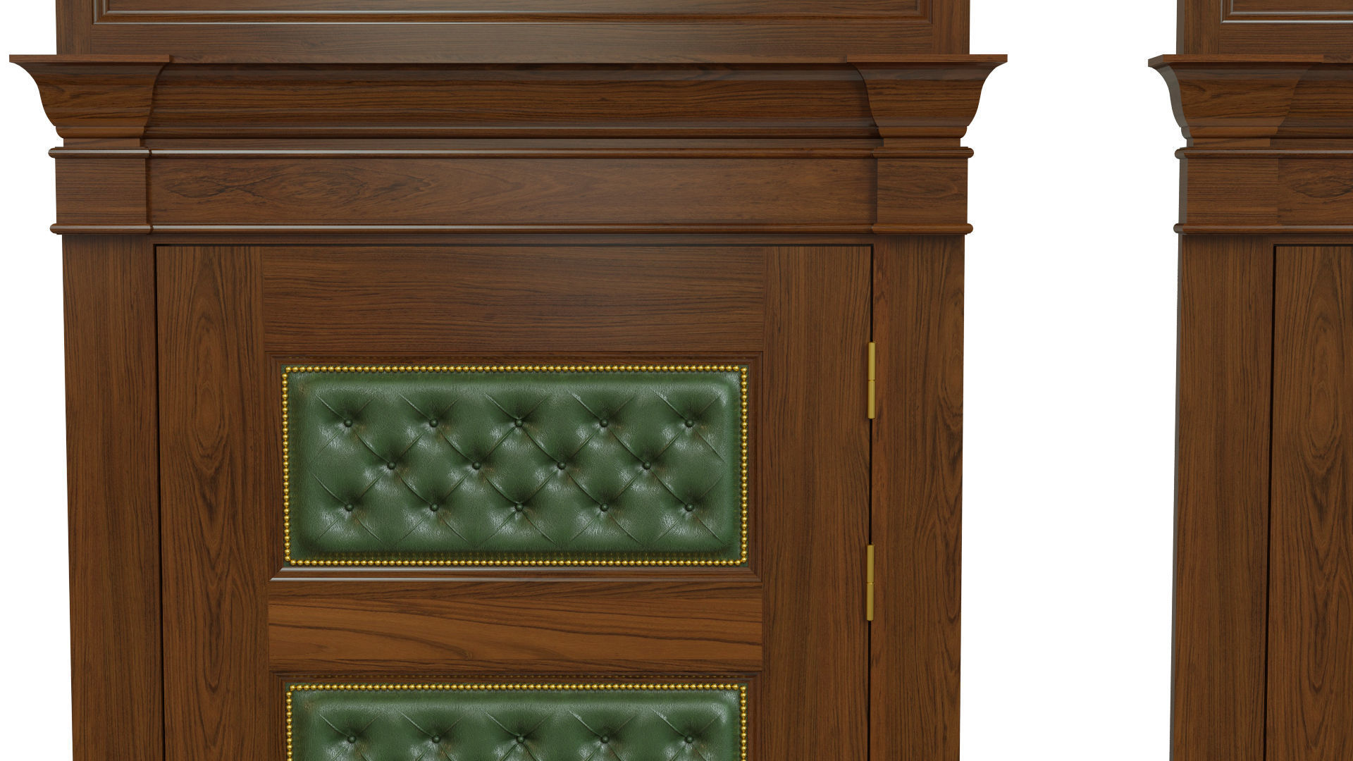 Classic wooden door 02 3D model_6