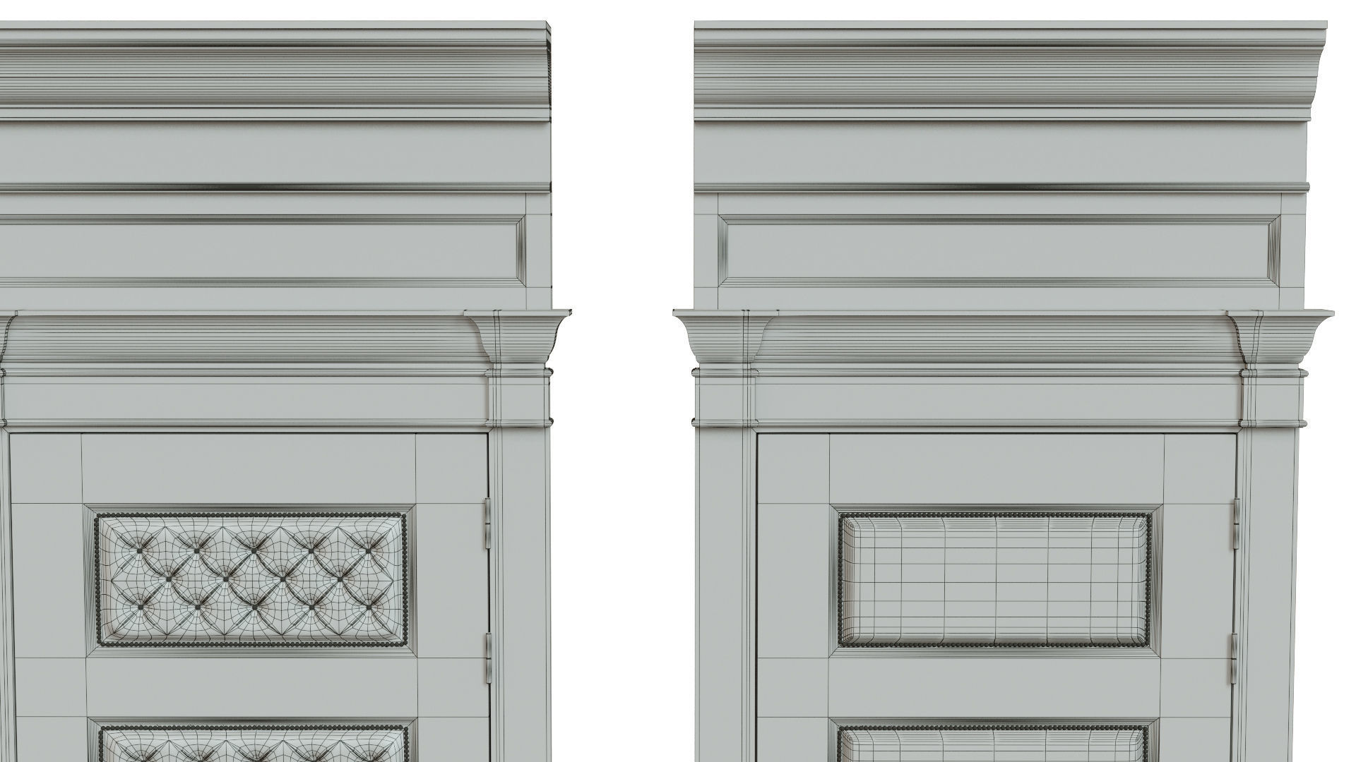 Classic wooden door 02 3D model_11