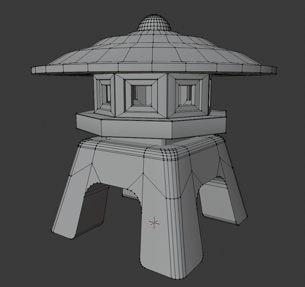 Chinese lantern big 3D model_5