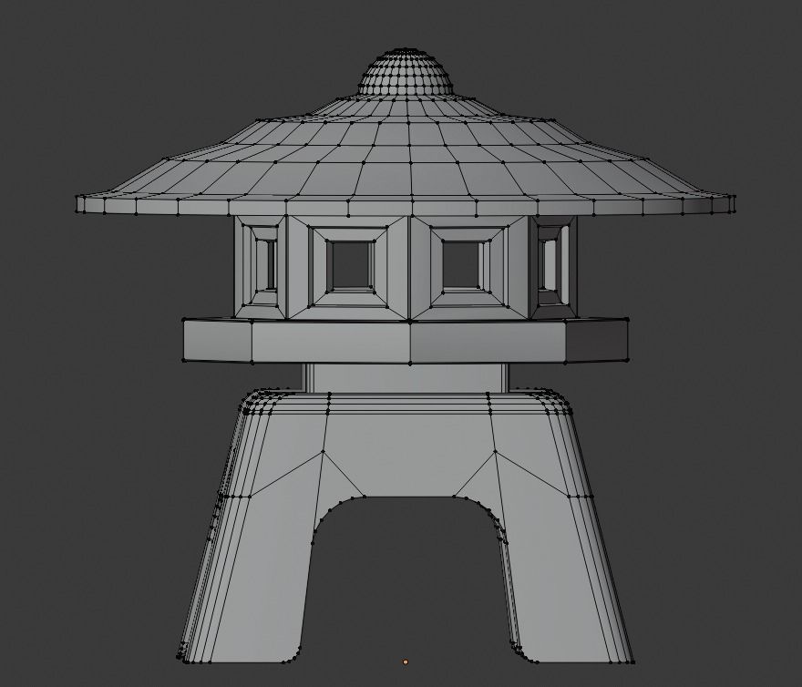 Chinese lantern big 3D model_2