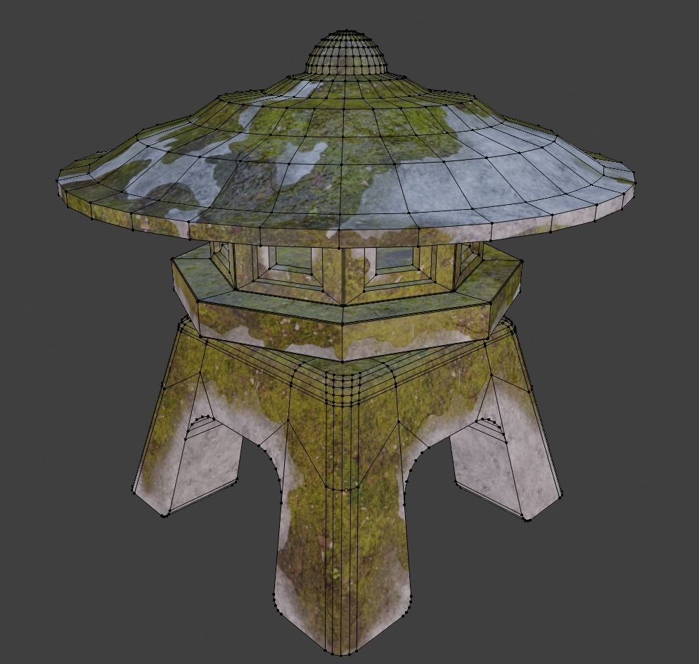 Chinese lantern big 3D model_3