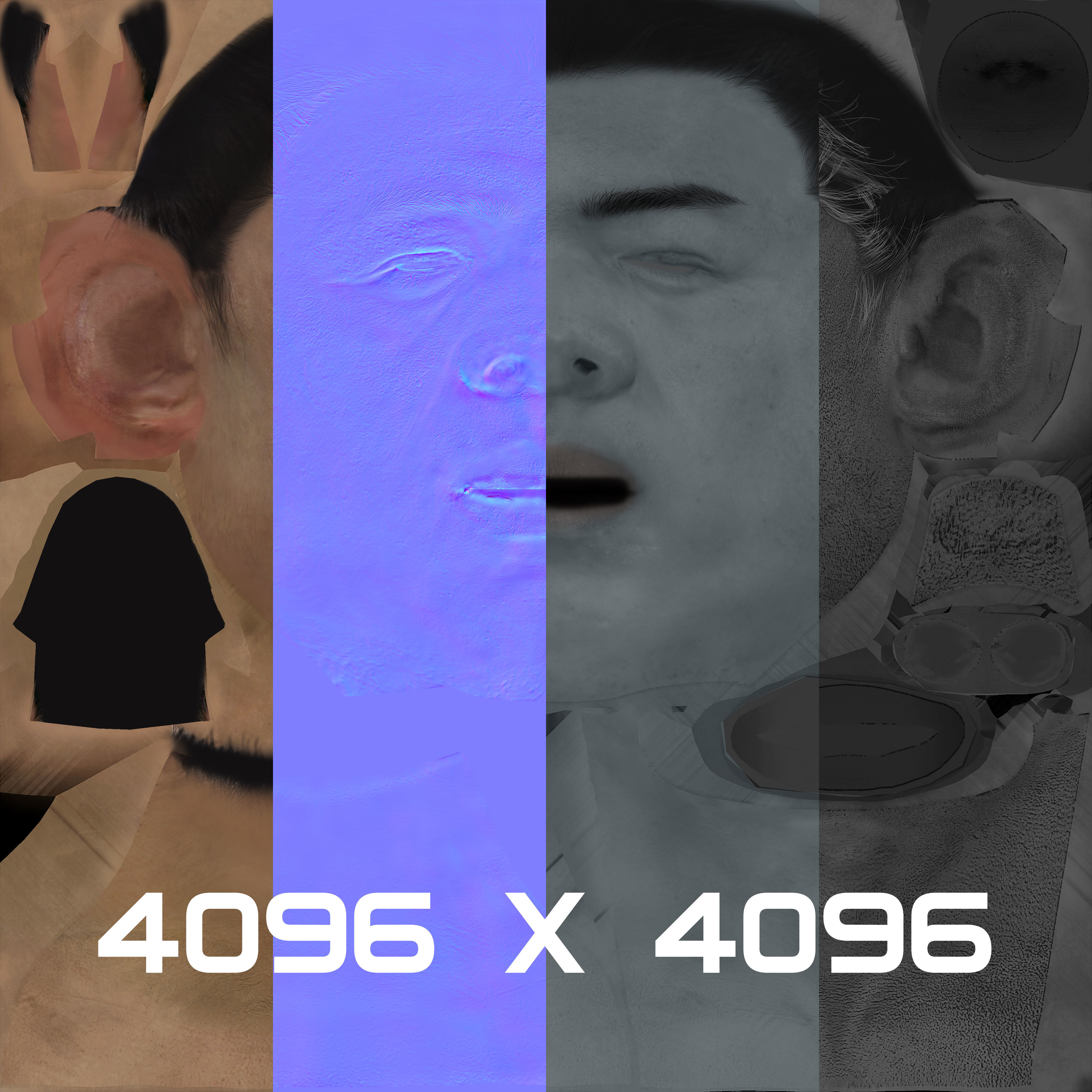 Chinese Swordman Low-poly 3D model_15