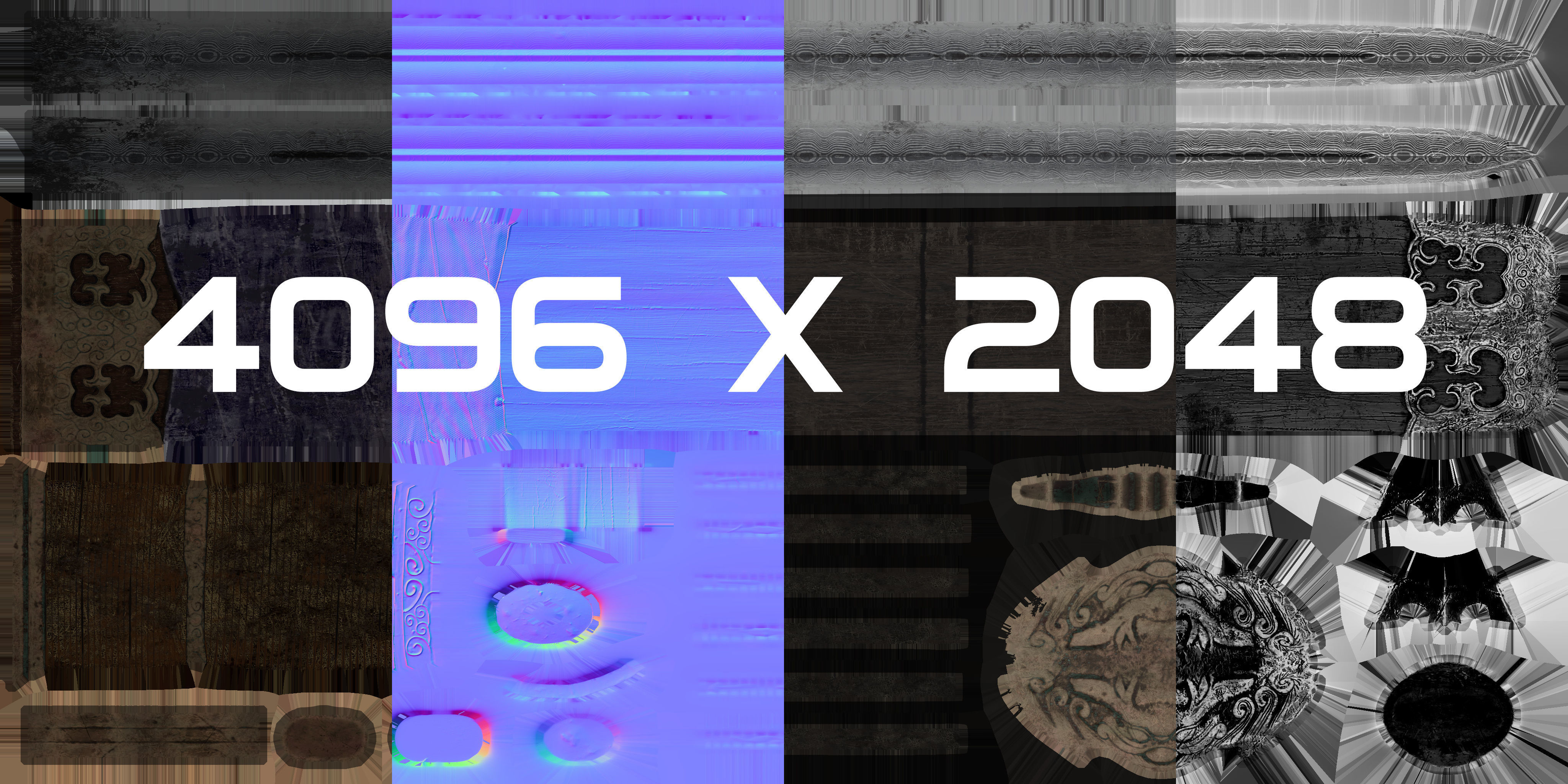 Chinese Swordman Low-poly 3D model_16