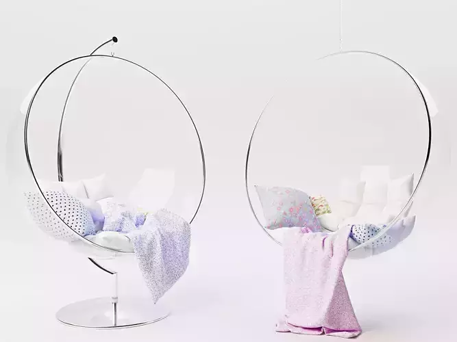 Plastic Swing Chair 3D model