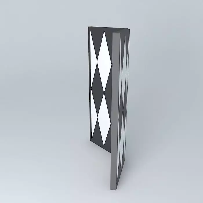 Black and white divider Free 3D model
