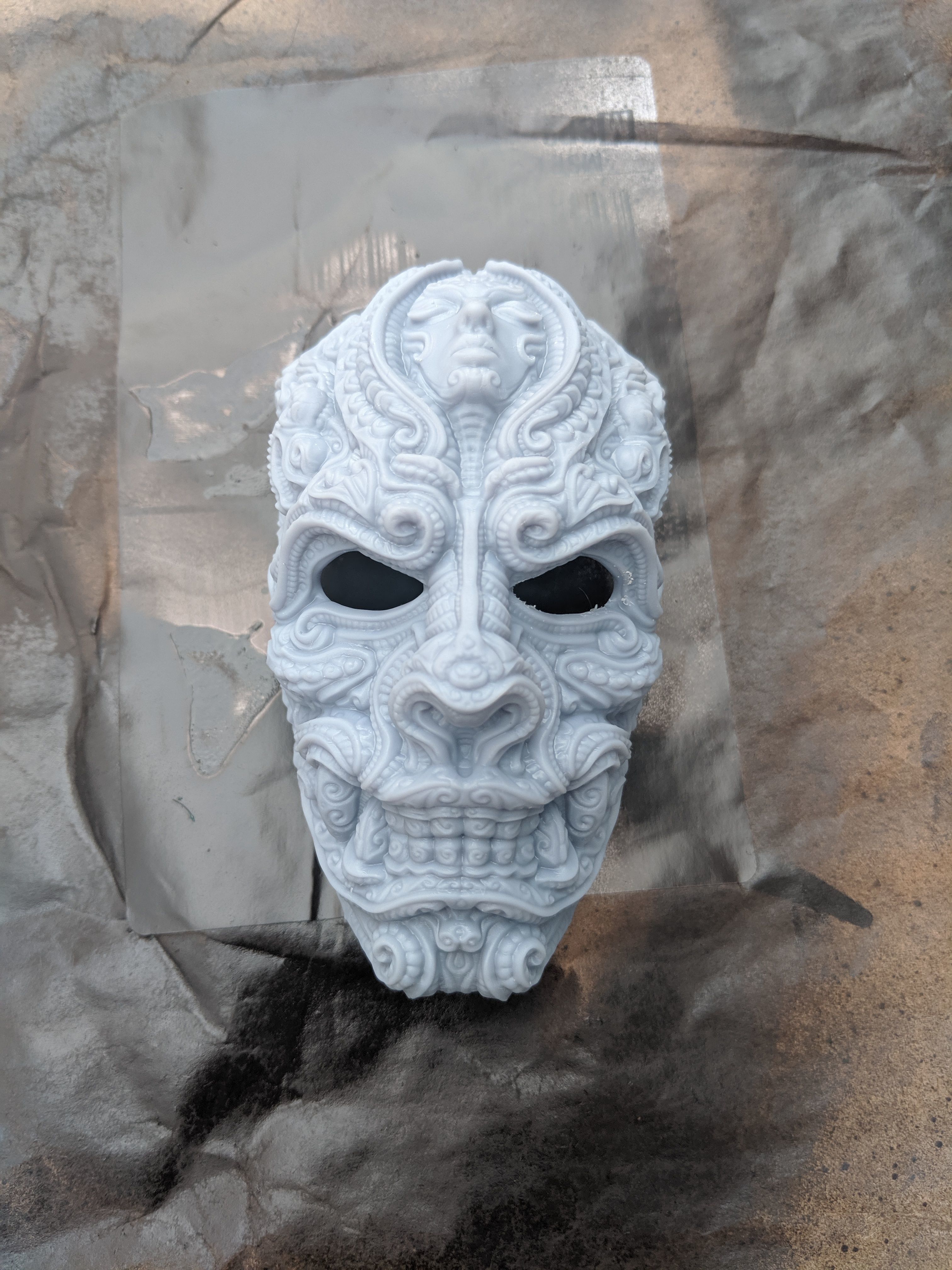 Mask of the warrior 3D print model_2