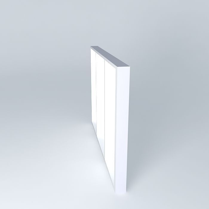 silver frame lightbox Free 3D model_2