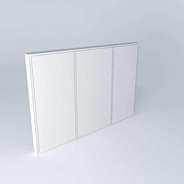 silver frame lightbox Free 3D model_4