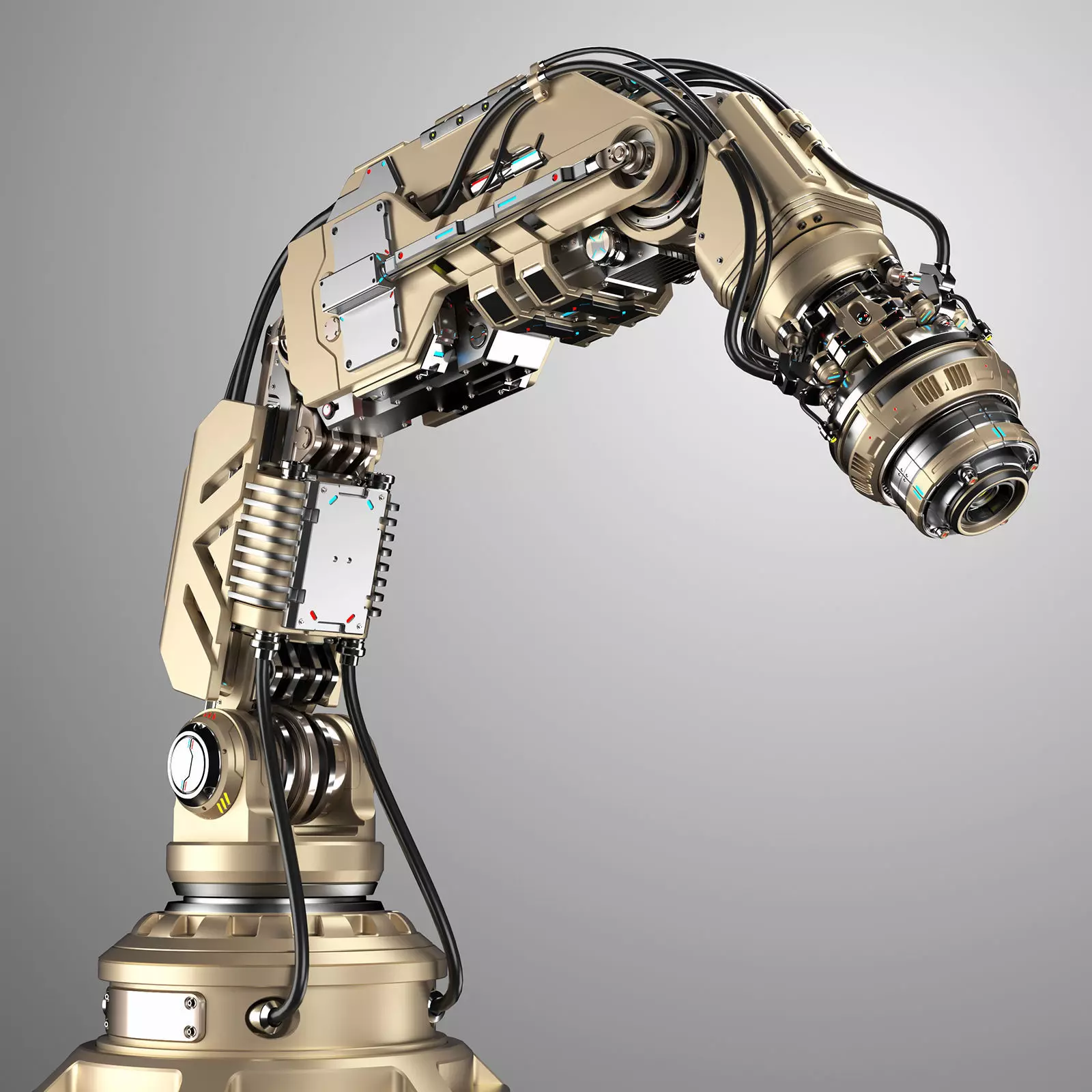 Robotic Arm 2b Rigged 3D model