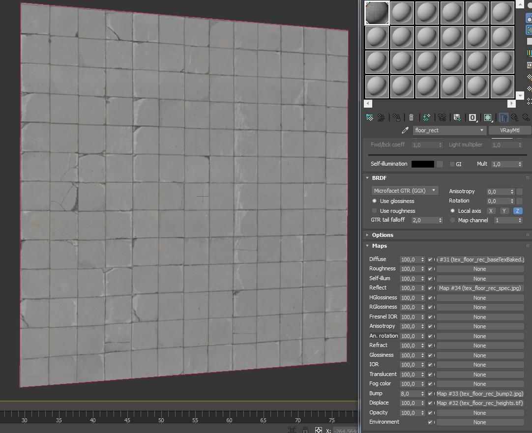 Ultra realistic Tiles Floor Scan 3D model_7