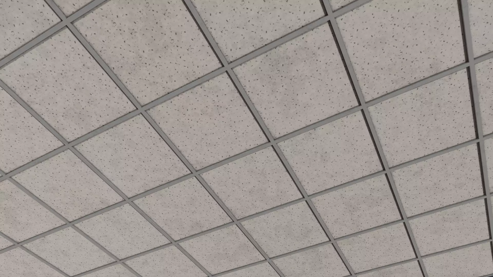 Modular Office Ceiling Low-poly 3D model_0