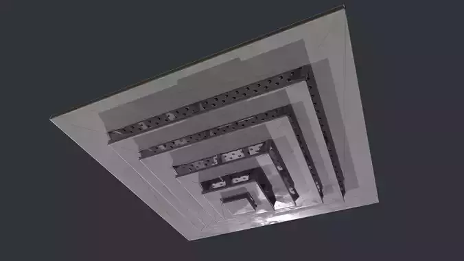 Ceiling Vent Low-poly 3D model