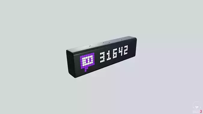 Smart Home LaMetric Time Low-poly 3D model
