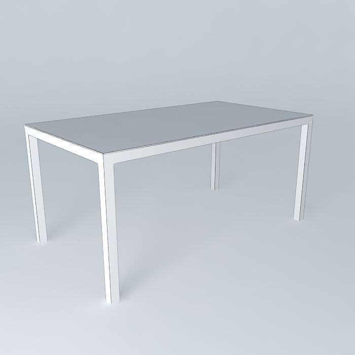 Marble table Free 3D model_3