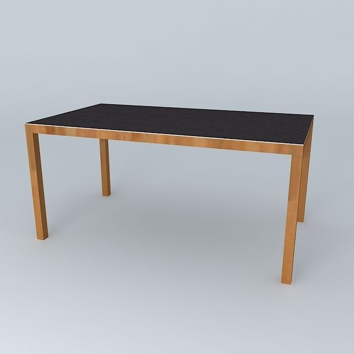 Marble table Free 3D model_1